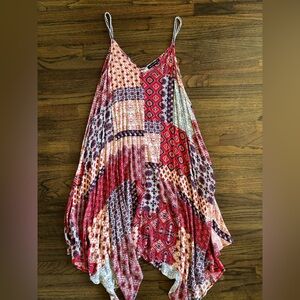 Chic Asymmetrical Patchwork Dress